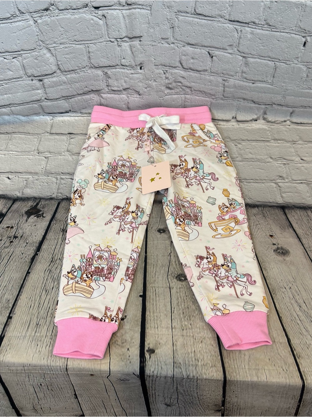 Blush Lotus Bluey Disney Parks Jogger Pants